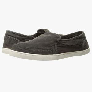 Sanuk Pair O Dice Women’s Casual Flat Slip On Shoes Washed Black 5